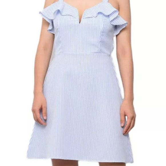 Planet Gold Dresses & Skirts - *NWT* Planet Gold, Blue & White Summer Dress, M